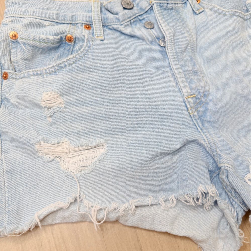 LEVI’S 501 Jean Shorts Size 27 - Picture 5 of 9